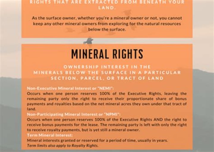 How far do mineral rights extend?