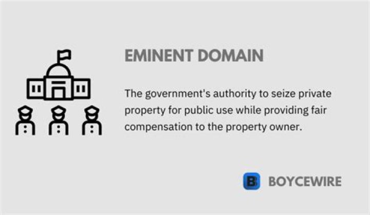 How is eminent domain value calculated?