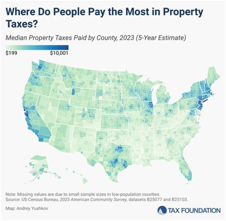 How is property tax calculated in Virginia?
