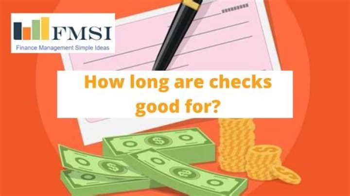How long are NY State checks good for?