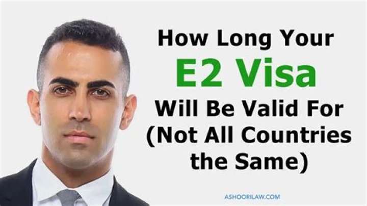 How long does E1 visa last?