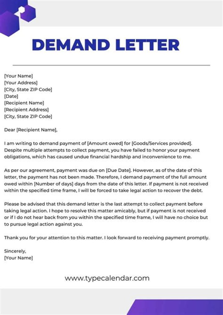 How long should you give someone to respond to a demand letter?