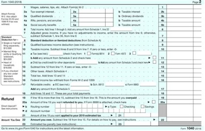 How many schedules are in a tax return?