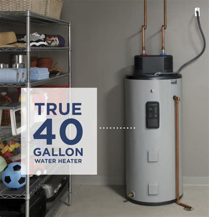 How much electricity does a 40 gallon water heater use?