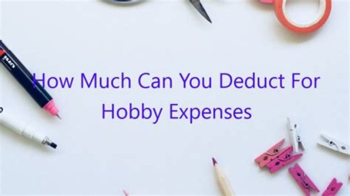 How much in hobby expenses can be deducted by a taxpayer?