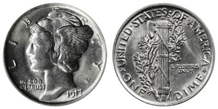 How much is a 1917 silver dime worth today?