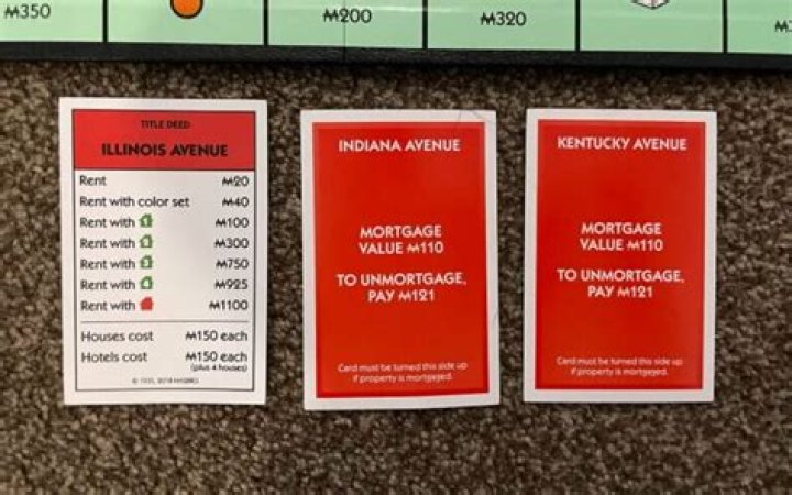 How much is the rent in Monopoly?