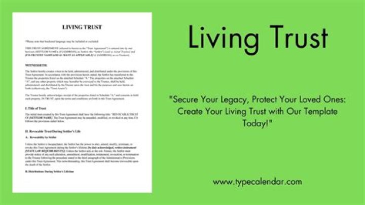 How Should a living trust be named?