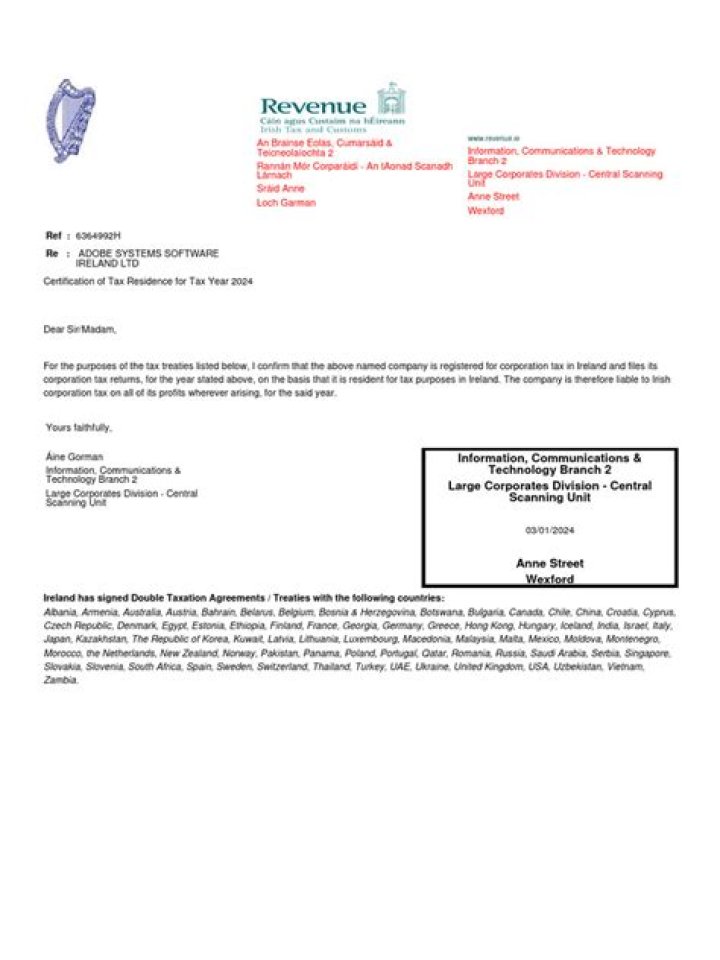 How tax residence is determined for an individual in Ireland?