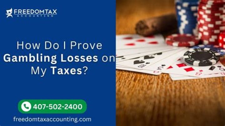 How to claim gambling losses on your taxes?