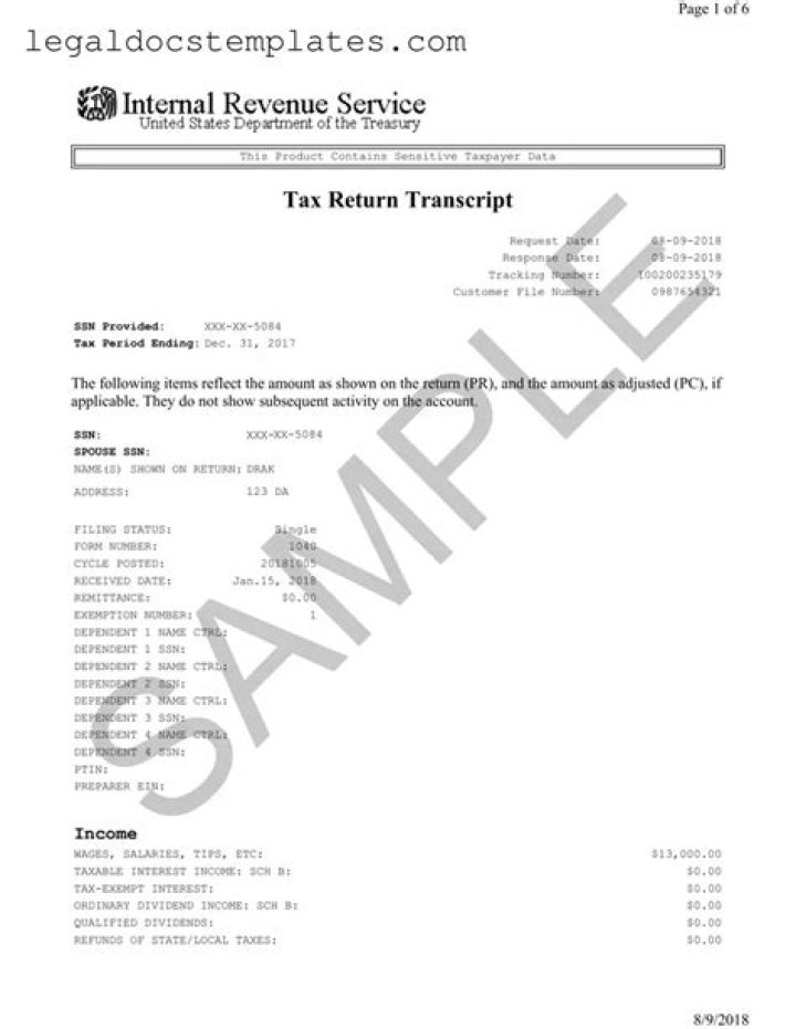 How to request a transcript of your tax return?