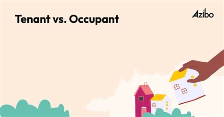 Is an occupant the same as a tenant?