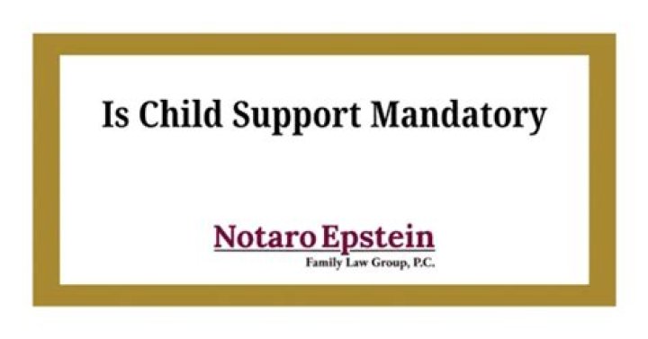 Is child support mandatory in NC?