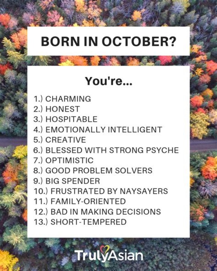 Is October a good month to be born?