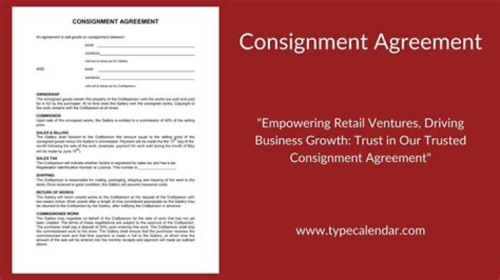 Is the legal owner of goods on consignment?