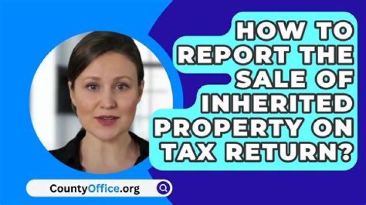 Is the sale of inherited property considered income?
