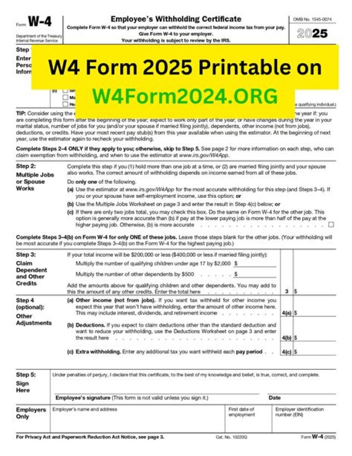 Is the w4 form changing in 2021?