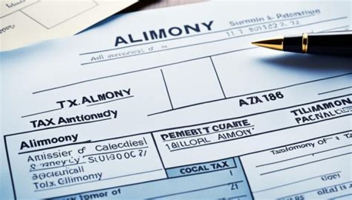 Is there a tax deduction for alimony in a divorce?