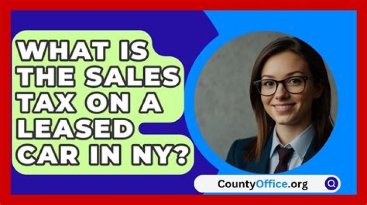 Is there sales tax on a leased car in Texas?