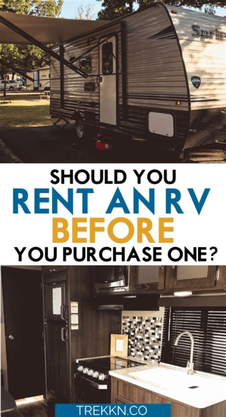 Should you rent an RV before buying?