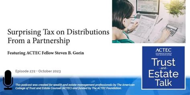 What are distributions from a partnership?