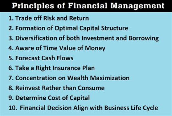 What are the 10 principles of financial management?
