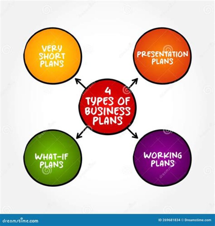 What are the 4 types of business plans that a business owner can create?