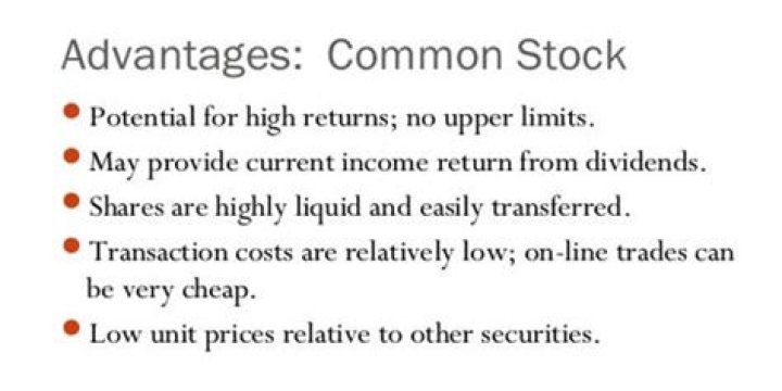 What are the advantages of common stock financing?