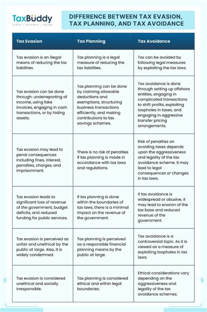 What are the consequences of tax evasion?