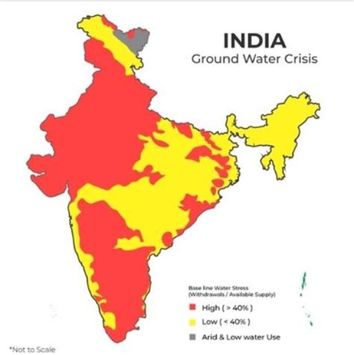 What are the reasons for ground water depletion in many areas?
