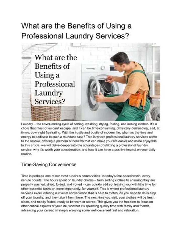 What are the services of laundry?
