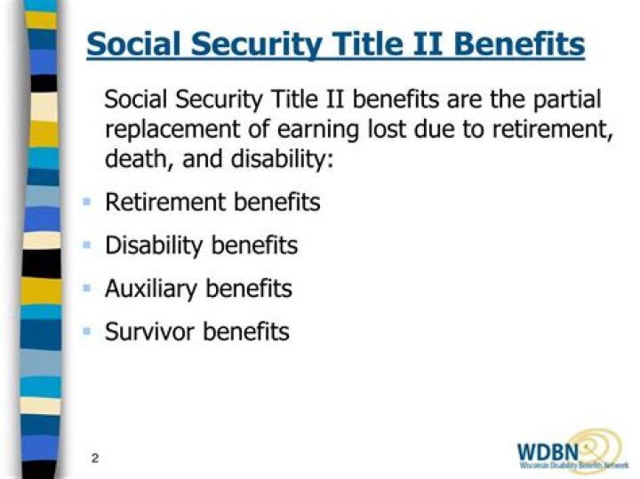 What are Title II Social Security benefits?