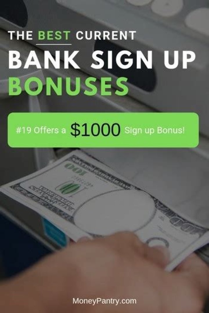 What banks give you a bonus for opening an account?
