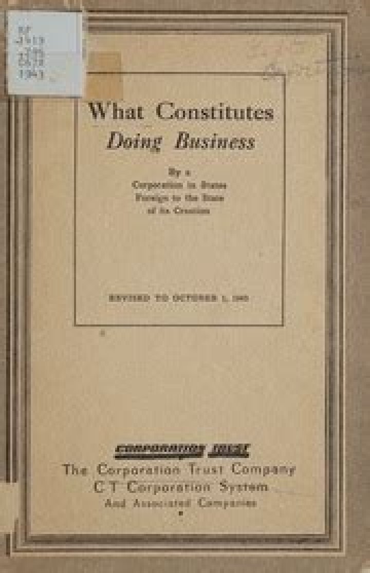 What constitutes doing business in New York?