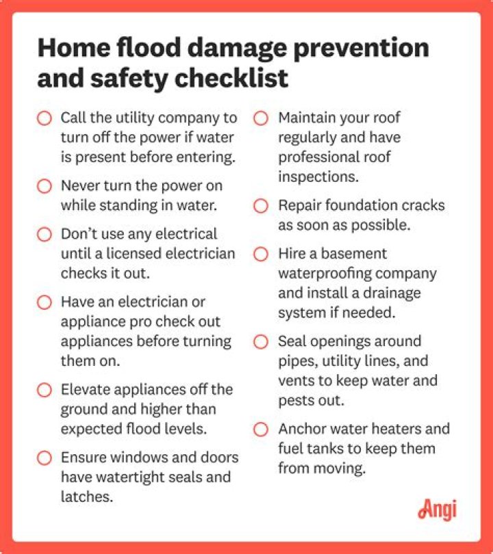 What damage can a flood cause to a house?