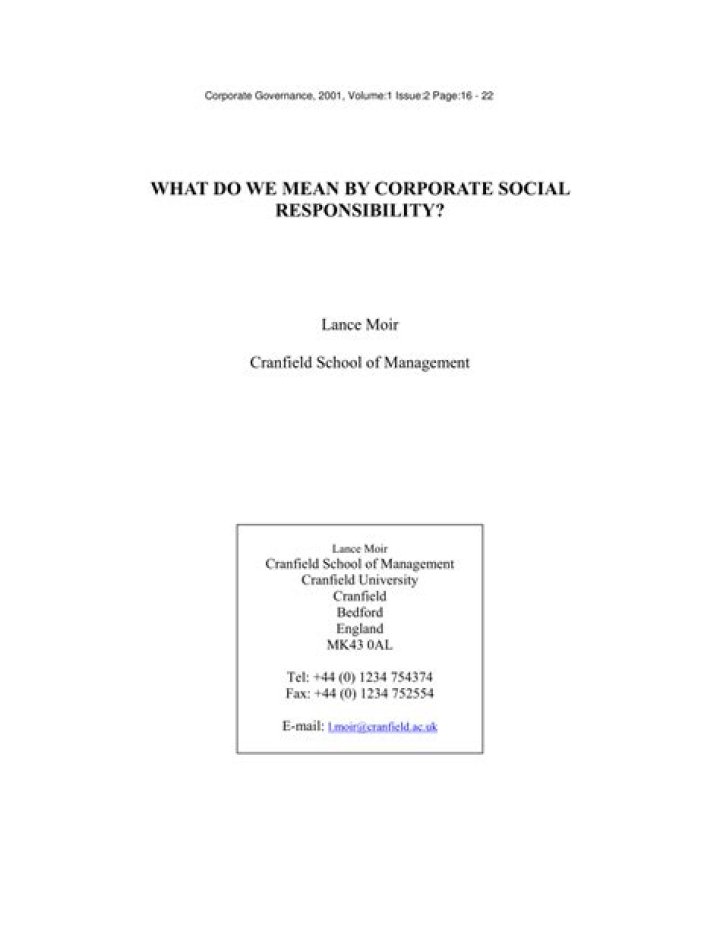 What do we mean by corporate?