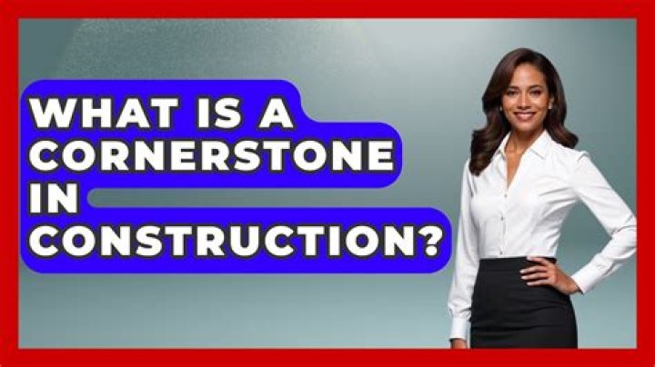 What does a cornerstone do for a building?