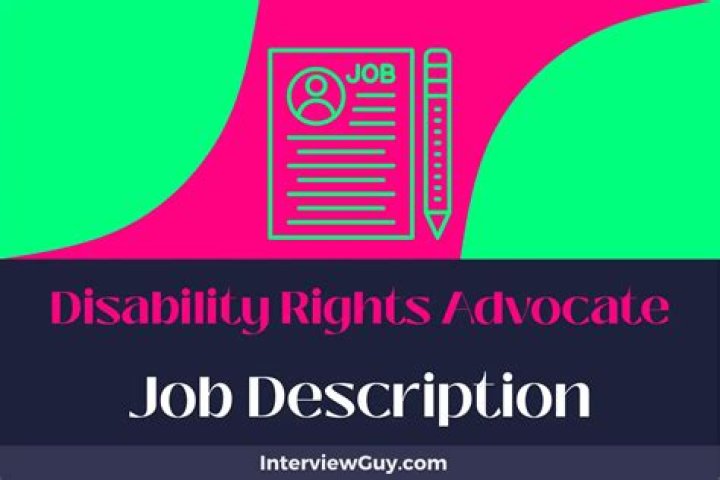 What does a disability rights advocate do?