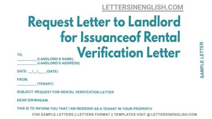 What does a landlord need from a tenant?