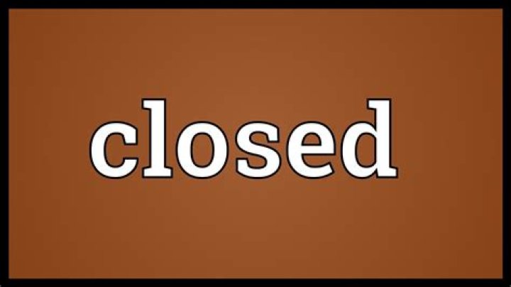 What does closed mean on Vanguard?