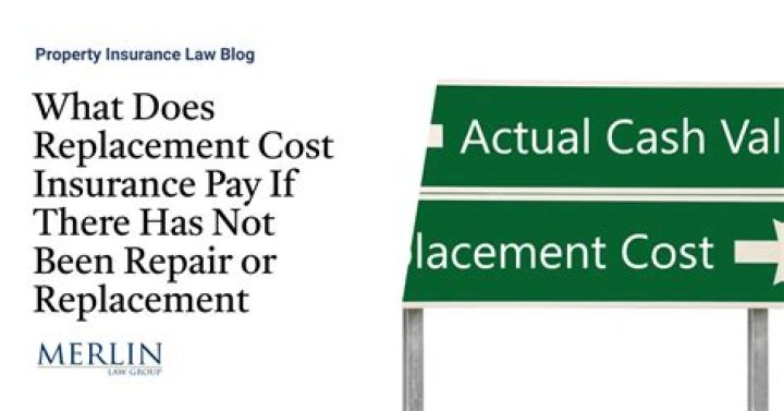 What does Replacement Cost mean in insurance?