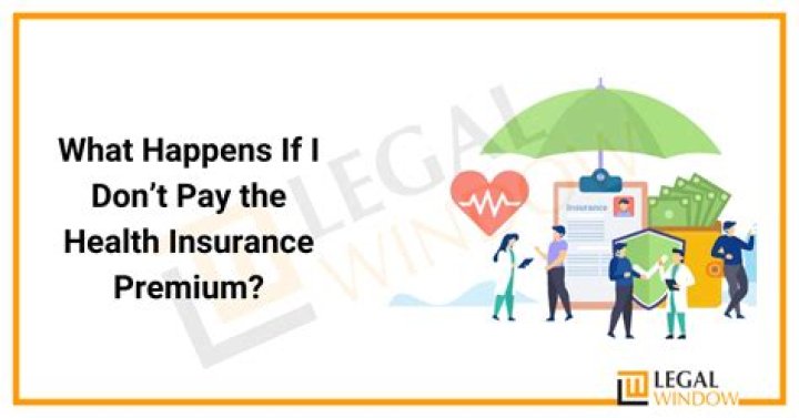 What happens if health insurance premium is not paid?