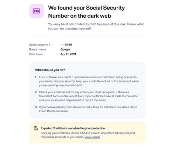 What happens if someone knows SSN?