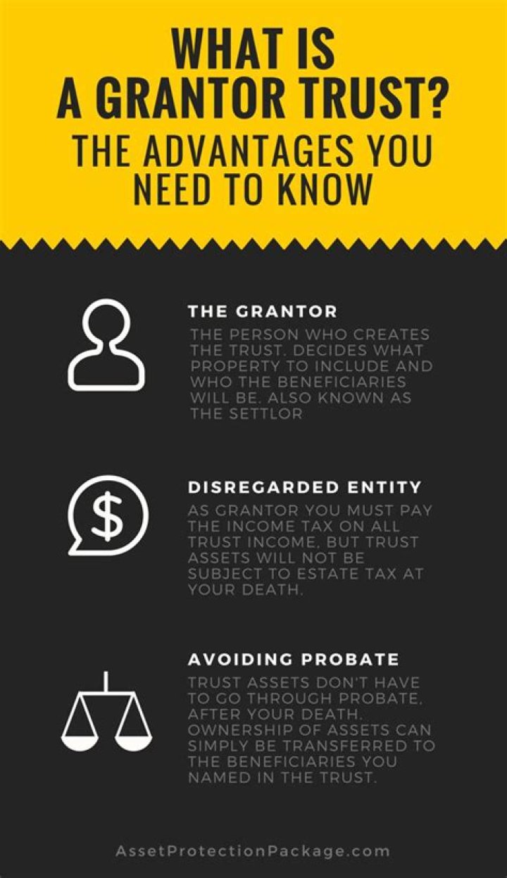 What happens to a trust account when the grantor dies?