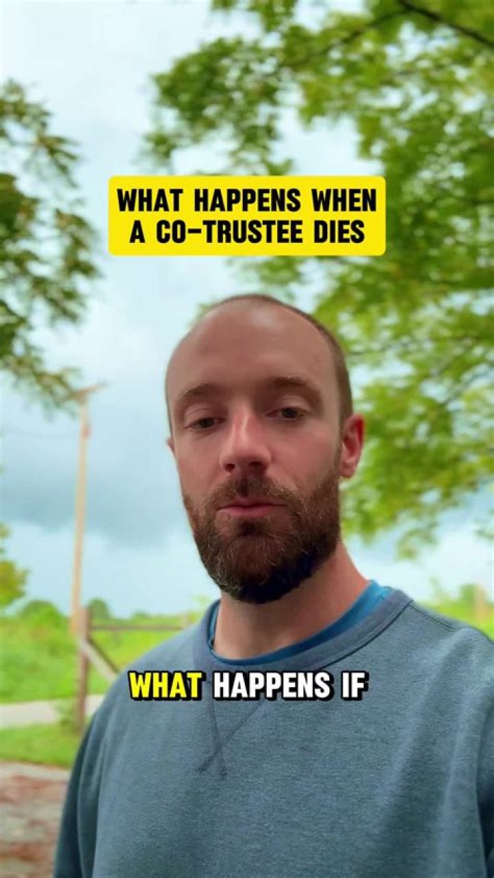 What happens when co-trustee dies?
