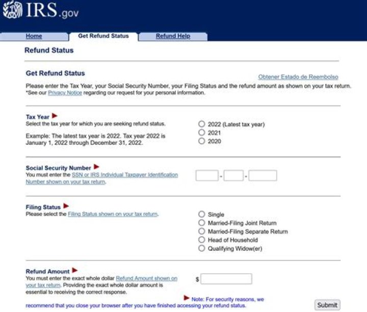 What if I have not received my federal tax refund?