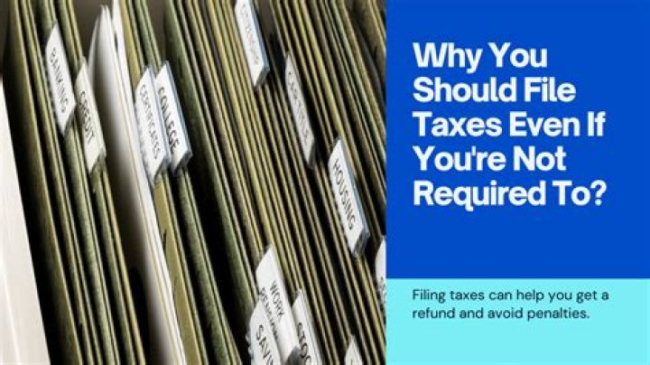 What if you are not required to file taxes?