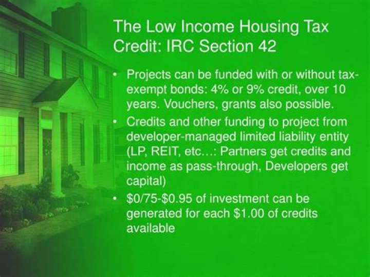 What is a Section 42 tax credit?