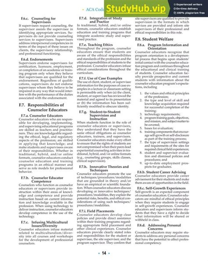 What is ACA in school?