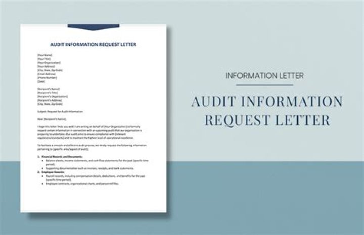 What is an audit request letter?